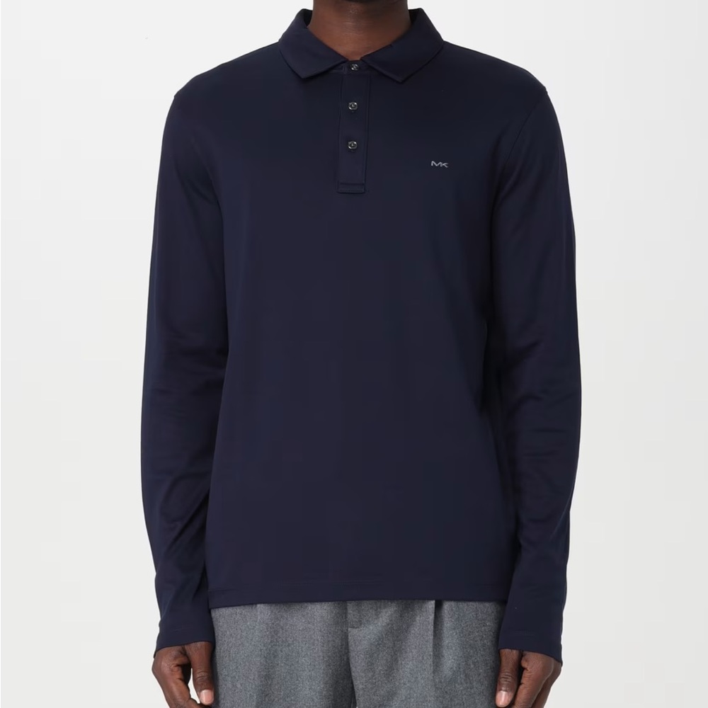NWT Michael Kors polo shirt midnight navy blue size small